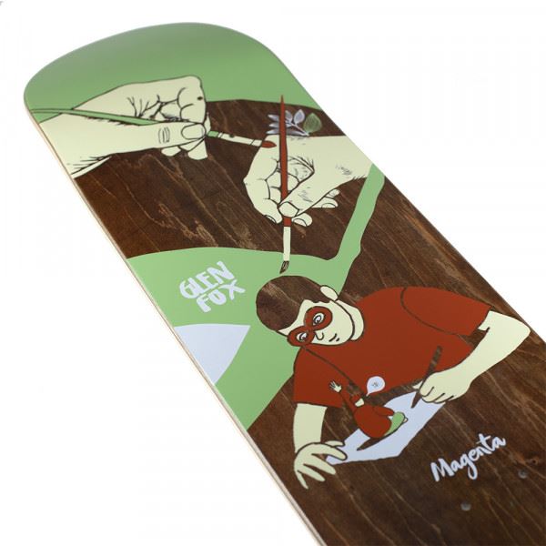 Magenta Glen Fox Extravision  Skateboard Deck - 8.25