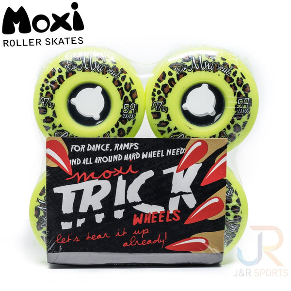 Moxi Trick Wheels (4) - Lime Green 59mm / 97A