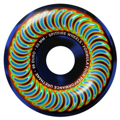 Spitfire Formula Four Skateboard Wheels Radioactive Classics 99a - Black / Blue - Skatewarehouse.co.uk