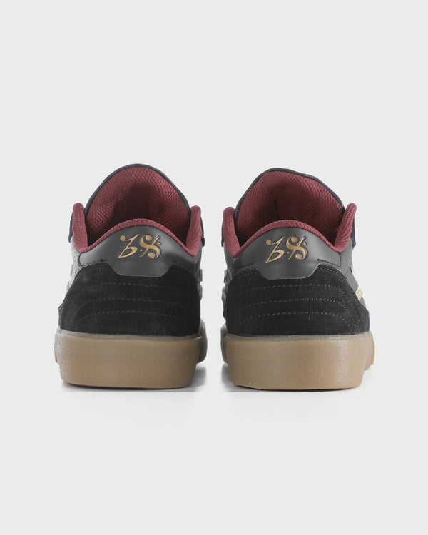 Lakai Cambridge Skate Shoes Bastien- Black - Skatewarehouse.co.uk