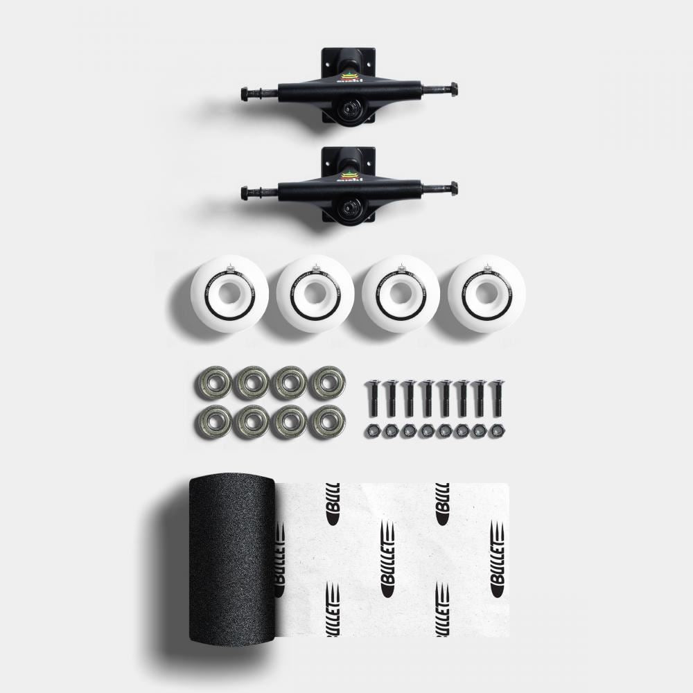 Sushi Truck Undercarriage Set 5.25 Black - Abec 3 - 52mm Complete Skateboard