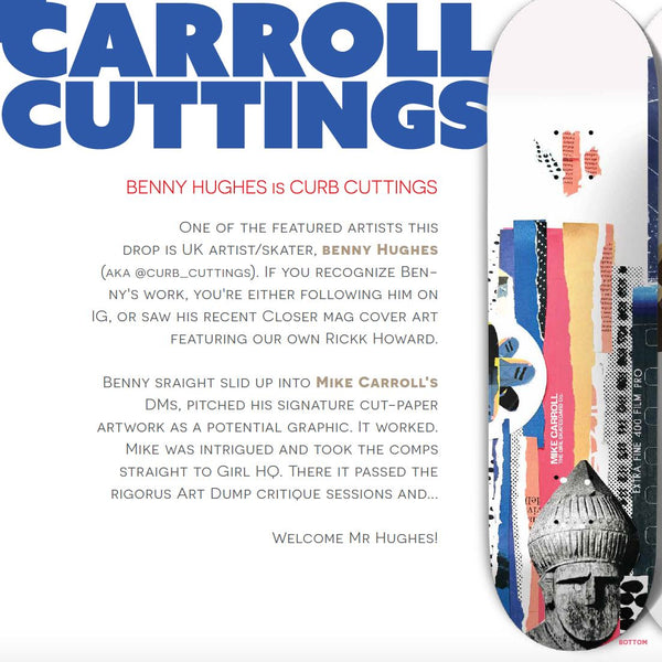 Girl Curb Cuttings Mike Carroll Skateboard Deck - 8.375
