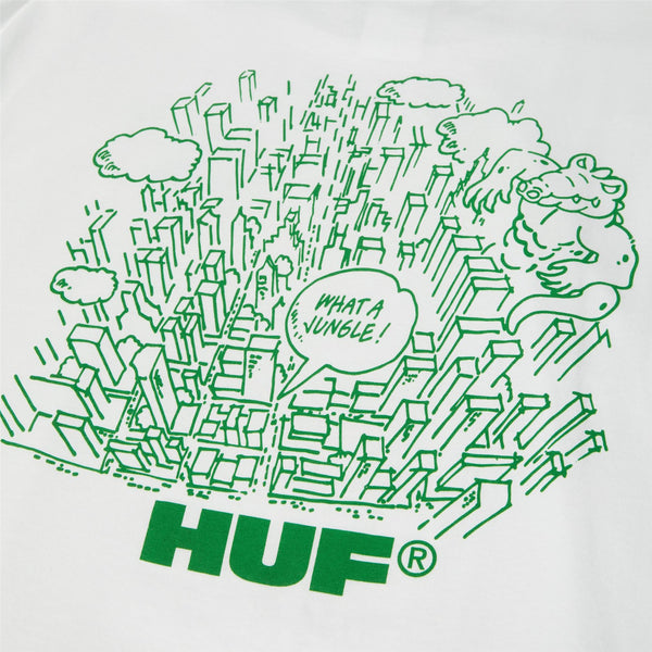 HUF What A Jungle S / S Tee (White) - S