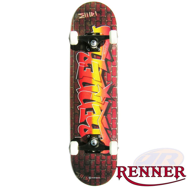 Renner A Inc Abec 5 & Black Trucks - A17 Graffiti Wall Complete Skateboard - 7.75