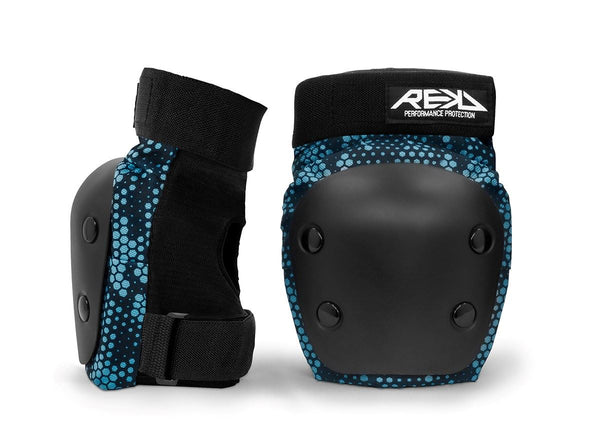REKD Youth Heavy Duty Double Pad Set - Black / Blue - Skatewarehouse.co.uk
