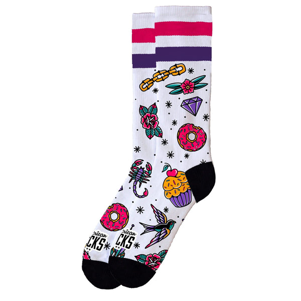 American Socks Cupcake - Mid High Socks