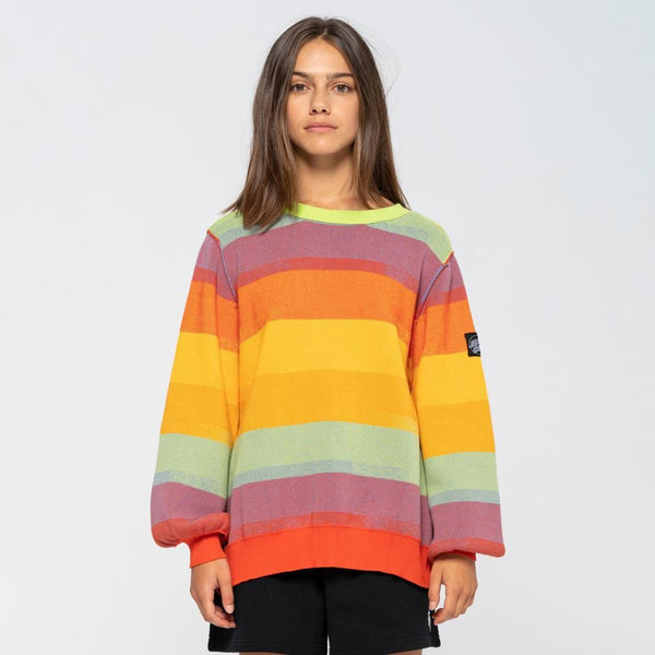 Santa Cruz Womens Crew Opus Rainbow Knit Crew - Multi - Skatewarehouse.co.uk