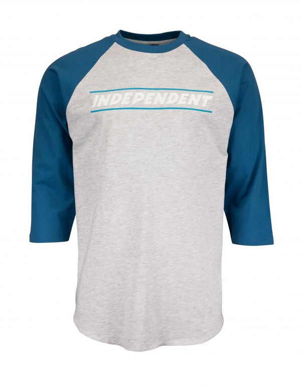 Independent Top BTG Shear Baseball Top - Vintage Royal / Athletic Heather - Skatewarehouse.co.uk