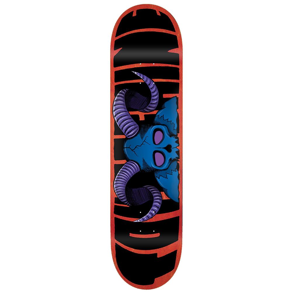 Toy Machine Horns Red Skateboard Deck - 8.5" - Skatewarehouse.co.uk