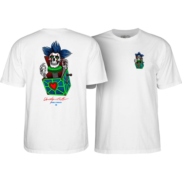 Powell-Peralta™ Chris Hiett • Skull • Tee • White - Skatewarehouse.co.uk