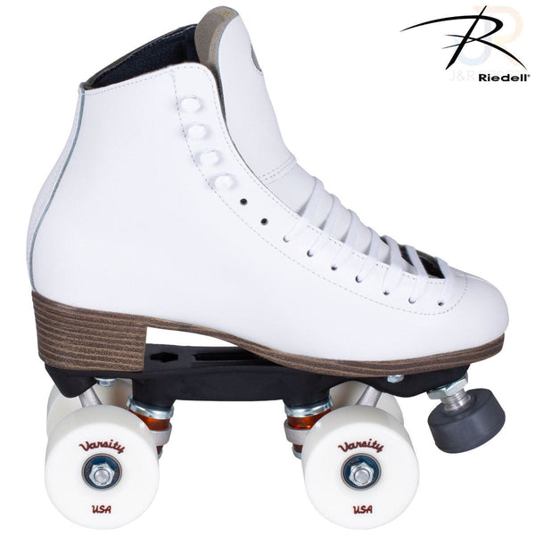 Riedell 120 Raven - White - Width Medium Quad Skates