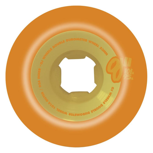 OJ Double Duro Skateboard Wheels Pastel 101a/95a - Pastel Orange - Skatewarehouse.co.uk