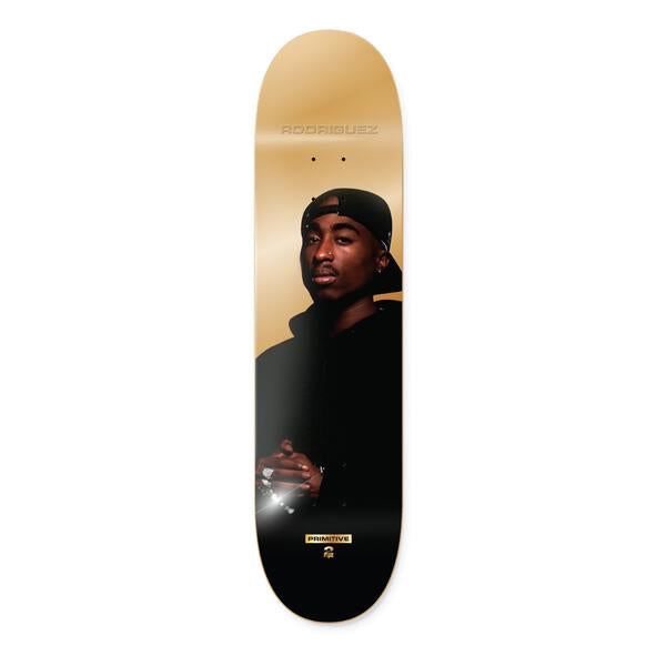 Primitive Tupac Rodriguez Shine Deck Gold x Venom Custom Complete Skateboard - 8.0