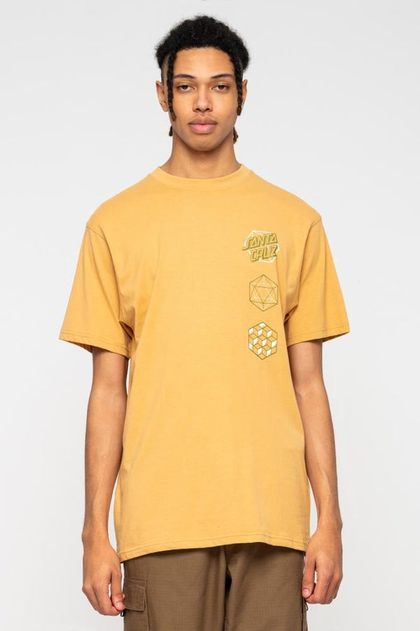 Santa Cruz T-Shirt Japanese Optical Dot T-Shirt - Sand - Skatewarehouse.co.uk