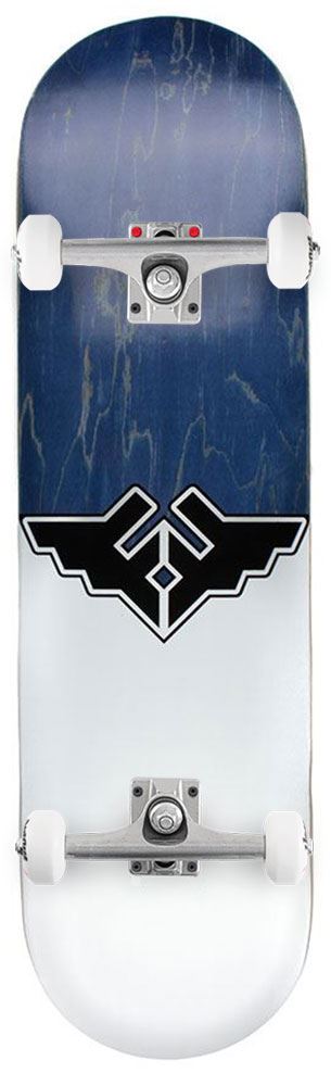 Fracture Wings V1 Blue Custom Complete Skateboard -  8.25" - Skatewarehouse.co.uk