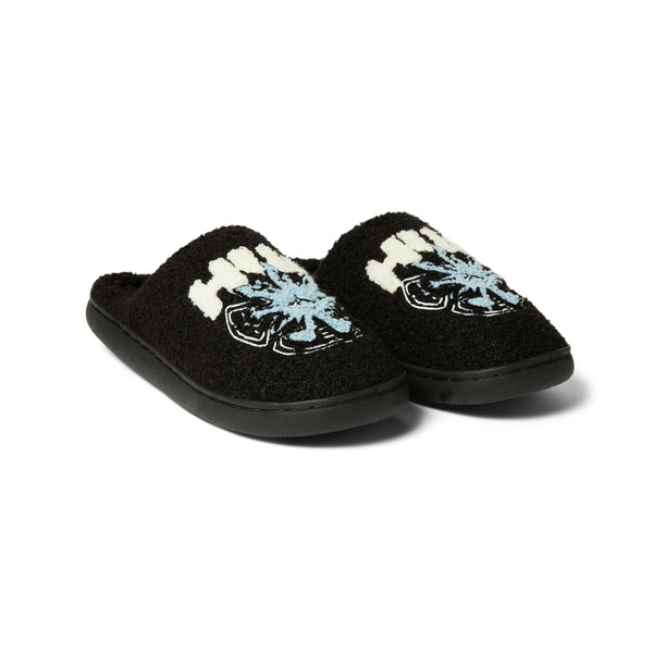 HUF Snow Angel Fuzzy Slipper (Black) - M