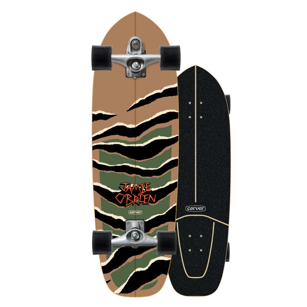 Carver JOB Camo Tiger - C7 Surfskate Cruiser Skateboard - 10.25" x 33.5" - Skatewarehouse.co.uk