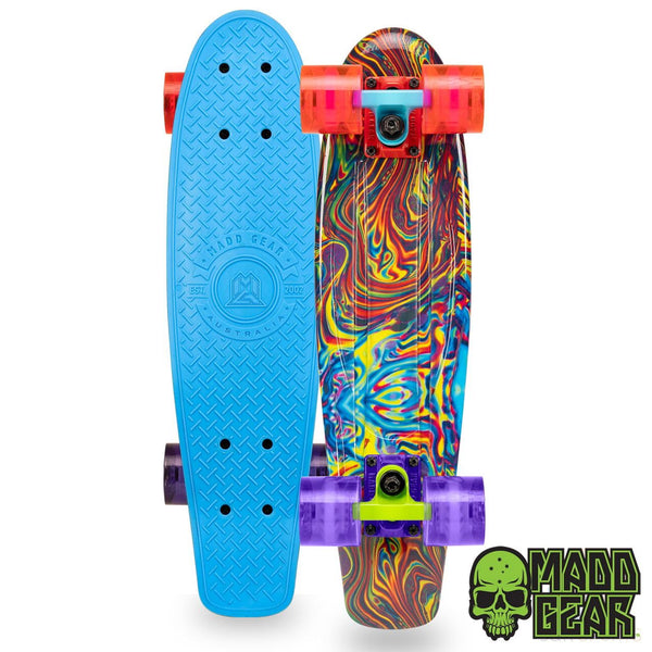 Madd G-Retro Board - Oil Slick Complete Skateboard - - Skatewarehouse.co.uk