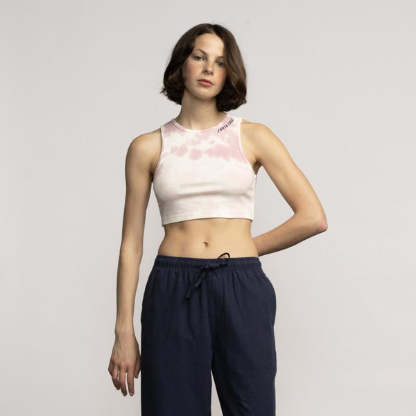 Santa Cruz Womens Vest Strip Tank - Pink Dip Dye - Skatewarehouse.co.uk