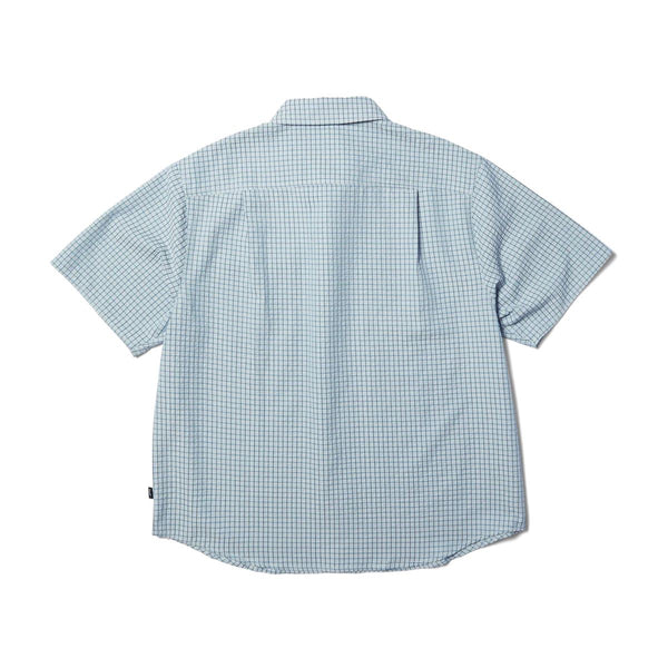 HUF Stuck On You S / S Plaid Shirt (Ice Blue) T-Shirt - S