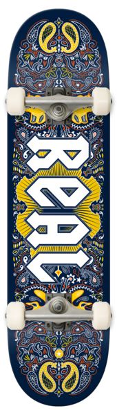 Real Bandana Navy Complete Skateboard - 8.25"