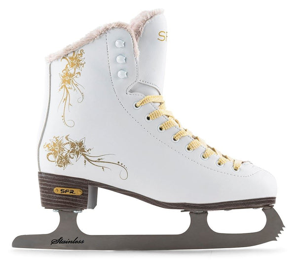 SFR Glitra Ice Skates - White - Skatewarehouse.co.uk