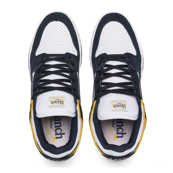 Lakai Telford Low Manch Skate Shoes - Navy / White - Skatewarehouse.co.uk
