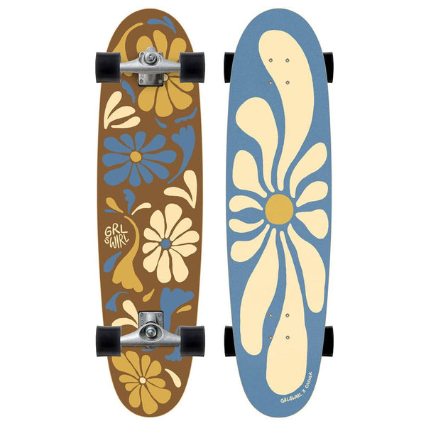 Carver GrlSwirl LongSwirl - CX Surfskate Cruiser Skateboard - L:38.0