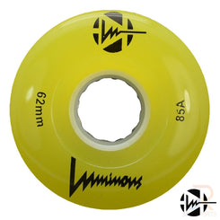 Luminous LED Quad Wheel - Yellow - 62mm / 85a (Unit)