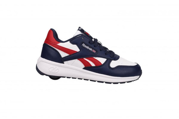 Heelys X Reebok Classic Leather - White / Navy - Skatewarehouse.co.uk