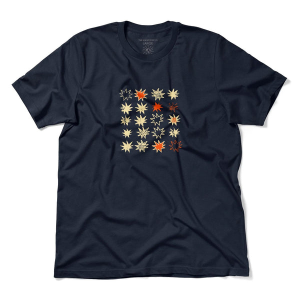 UMA Star Map SS Tee Navy - Skatewarehouse.co.uk