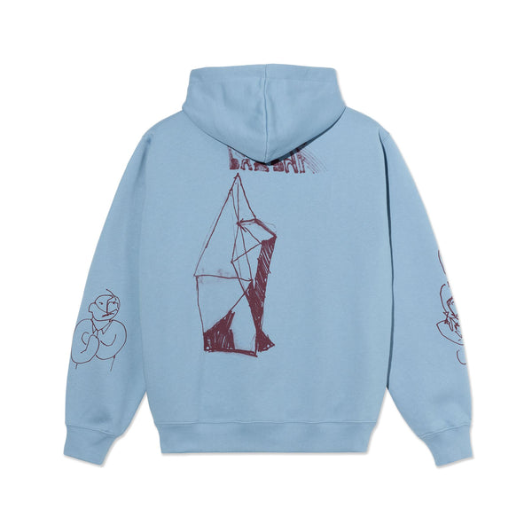 Polar Skate Co Dave Hoodie | The End (Dove Blue) - S