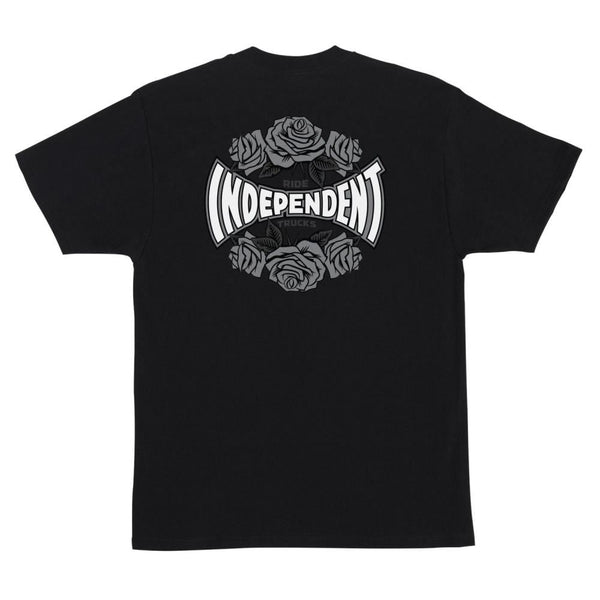 Independent T-Shirt Rose Span - Black - Skatewarehouse.co.uk