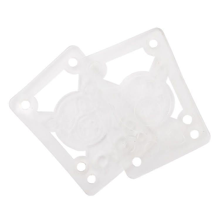 Pig Wheels Pig 1 / 8" Soft Risers / Shock Clear Skateboard Hardware