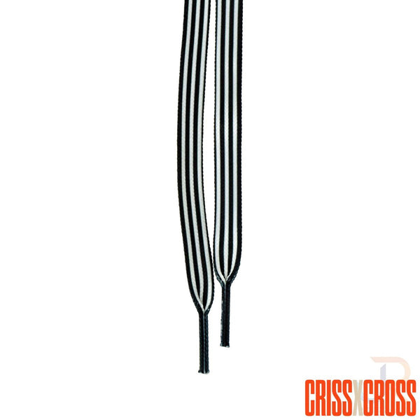 Criss Cross X Derby Laces - Official - Blk / Wht - 90
