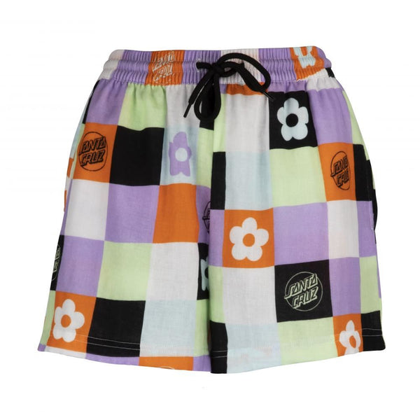 Santa Cruz Womens Shorts Patched Up Shorts - Patchwork Print - Skatewarehouse.co.uk