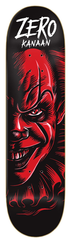 Zero Skateboard Fright Night Pennywise IT Kanaan Dern Skateboard Deck - 8.25"