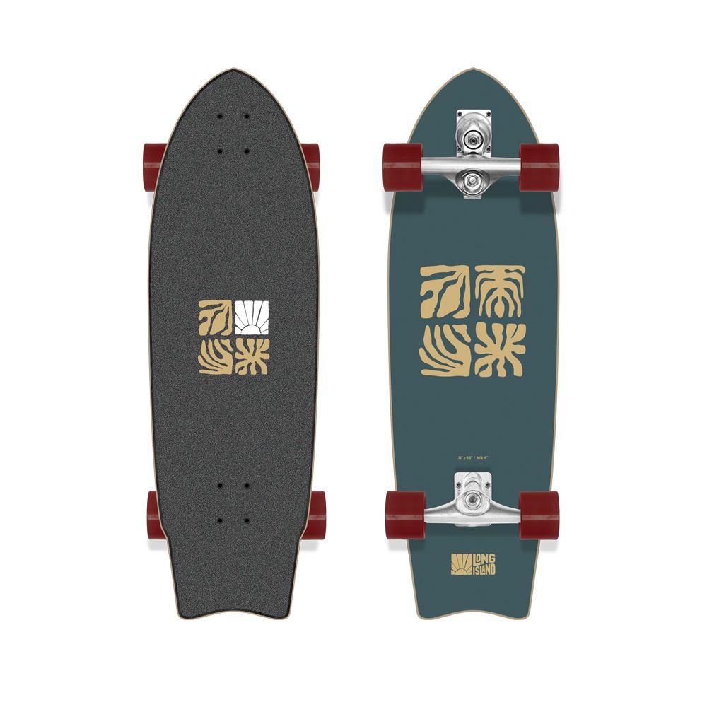 Long Island Wata 31"x9.5"x19" Long Island Complete Surfskate Cruiser - 31.0" - Skatewarehouse.co.uk