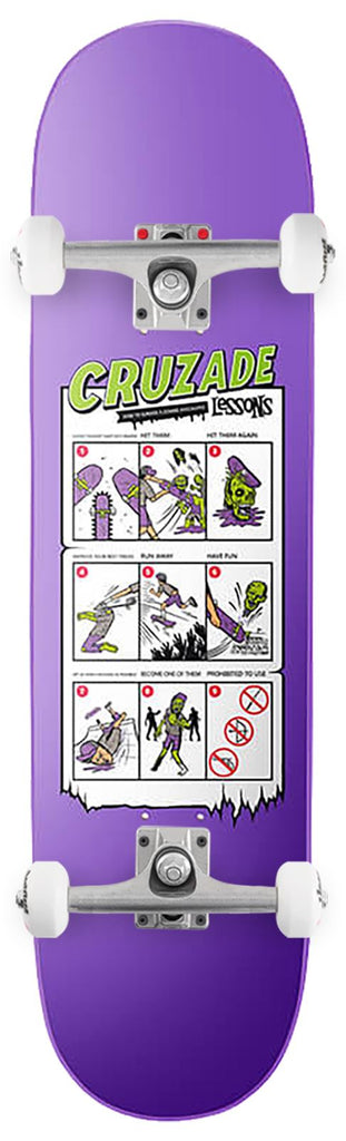 Cruzade Lessons V Square High Cruzade x Venom Custom Complete Skateboard - 8.5"