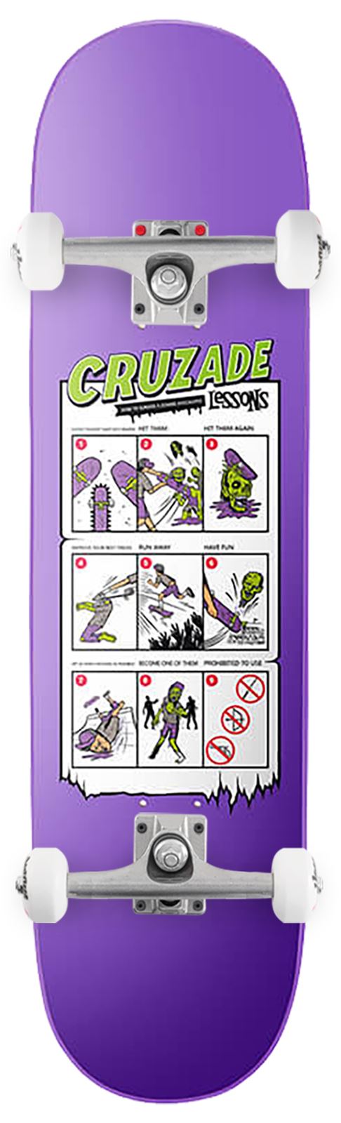 Cruzade Lessons V Square High Cruzade x Venom Custom Complete Skateboard - 8.5