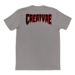 Creature T-Shirt Slaughter Outline - Concrete Grey - Skatewarehouse.co.uk