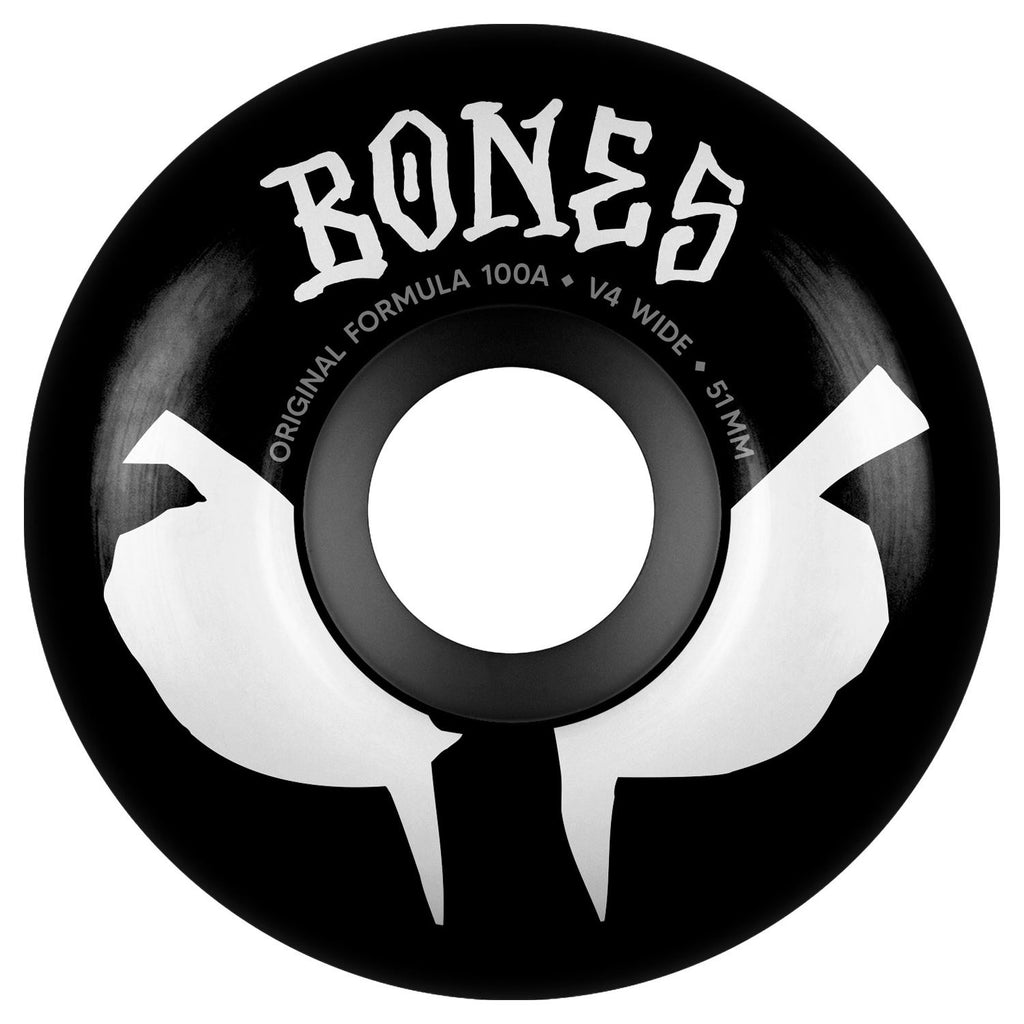 BONES • OG Formula • 52mm • 100A • V5 Sidecut • Black (Spring '26) Skateboard Wheels