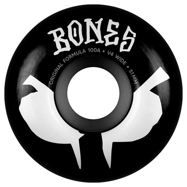 BONES • OG Formula • 52mm • 100A • V5 Sidecut • Black (Spring '26) Skateboard Wheels