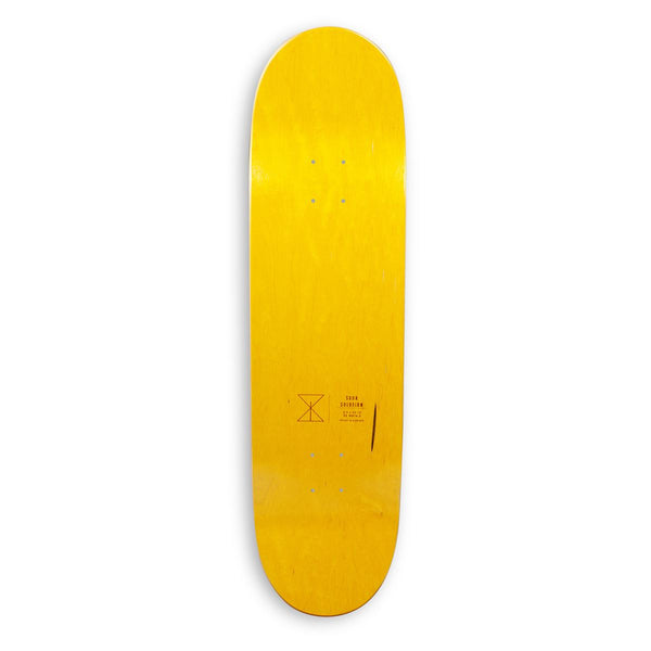 Sour Solution 'Army' Black / Woodstain (Square Shape) Skateboard Deck - 8.5