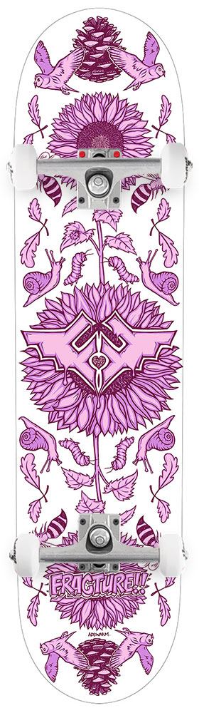 Fracture x Adswarm 2 Custom Complete Skateboard - 7.75