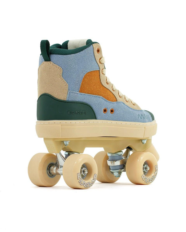 Rio Roller Beats Quad Skates - Blue / Tan