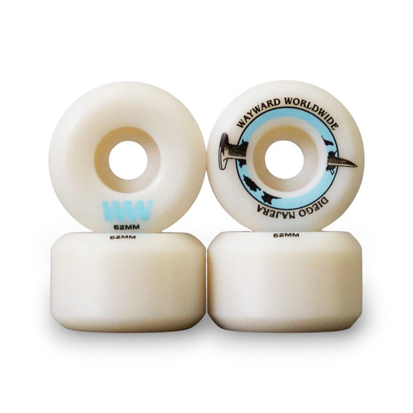 Wayward Funnel Pro - Diego Najera (White / Blue) Skateboard Wheels - 52mm