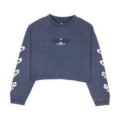 Santa Cruz Womens L/S T-Shirt Evolve Strip LS T-Shirt - Heritage Blue Wash - Skatewarehouse.co.uk