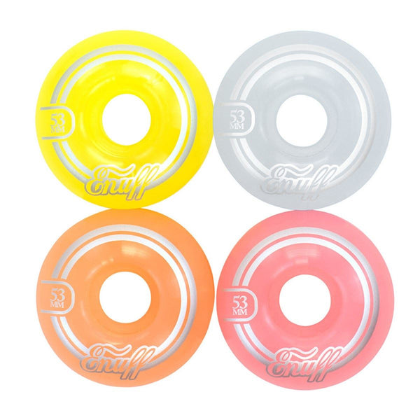 Enuff Refresher II Skateboard Wheels - Pastel Mix - Skatewarehouse.co.uk