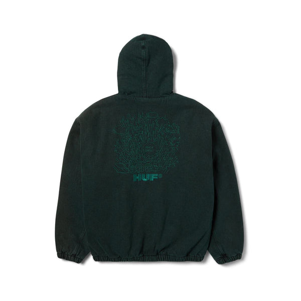 HUF What A Jungle Denim Work Jacket (Evergreen) - XL